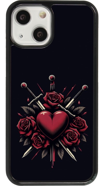 Coque iPhone 13 mini - Valentine 2024 gothic love