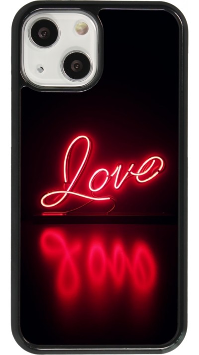 iPhone 13 mini Case Hülle - Valentine 2025 Neon Liebe