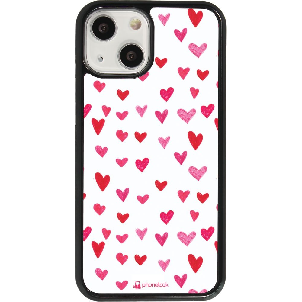 Coque iPhone 13 mini - Valentine 2022 Many pink hearts