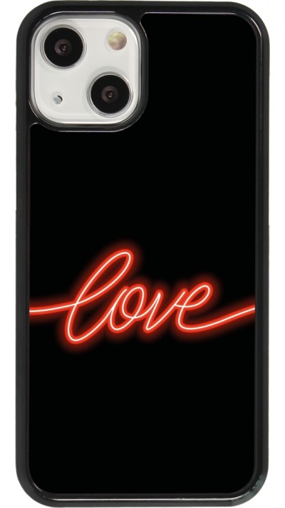 Coque iPhone 13 mini - Valentine 2023 neon love