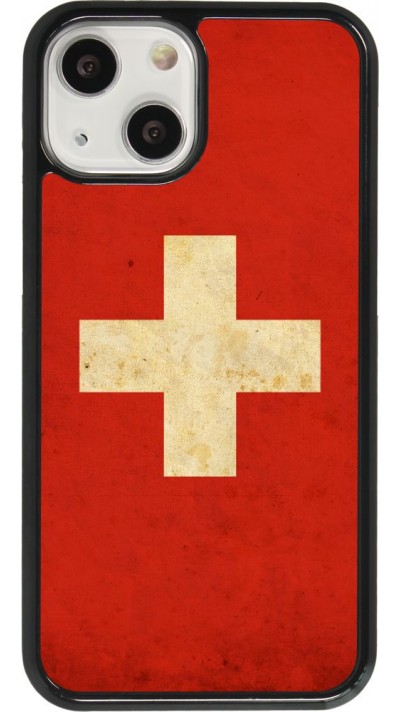 Hülle iPhone 13 mini - Vintage Flag SWISS