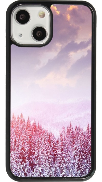 iPhone 13 mini Case Hülle - Winter 22 Pink Forest