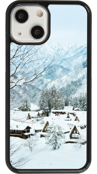 Coque iPhone 13 mini - Winter 25 Winter snowy landscape
