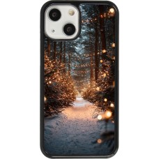 Coque iPhone 13 mini - Winter 25 Winter snowy road