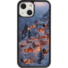 Coque iPhone 13 mini - Winter 25 Winter snowy village