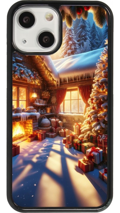 iPhone 13 mini Case Hülle - Weihnachten Chalet Feerie