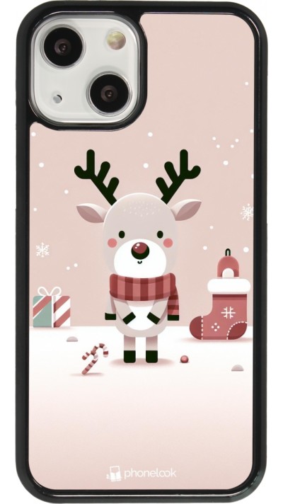 Coque iPhone 13 mini - Noël 2023 Choupinette Renne