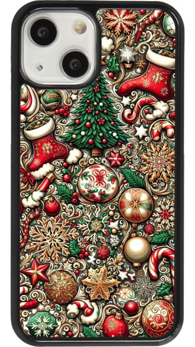 Coque iPhone 13 mini - Noël 2023 micro pattern