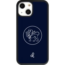 iPhone 13 mini Case Hülle - Silikon schwarz Astrologie Löwe