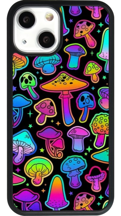 iPhone 13 mini Case Hülle - Silikon schwarz Autumn 2024 magic mushrooms