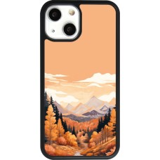 iPhone 13 mini Case Hülle - Silikon schwarz Autumn 25 Mountains
