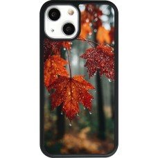 iPhone 13 mini Case Hülle - Silikon schwarz Autumn 25 Rain