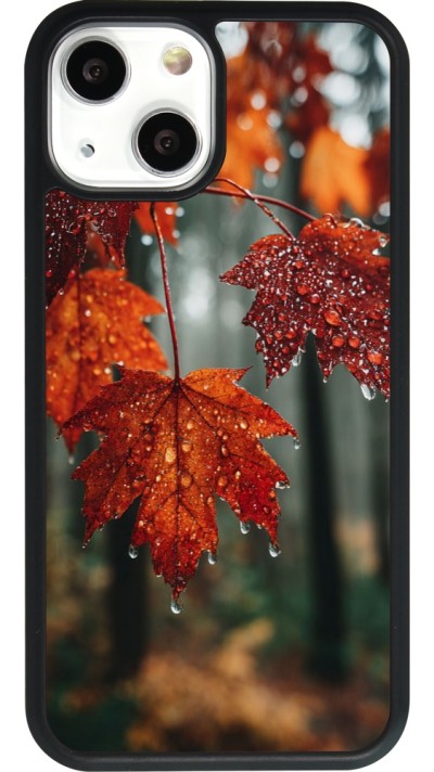 iPhone 13 mini Case Hülle - Silikon schwarz Autumn 25 Rain