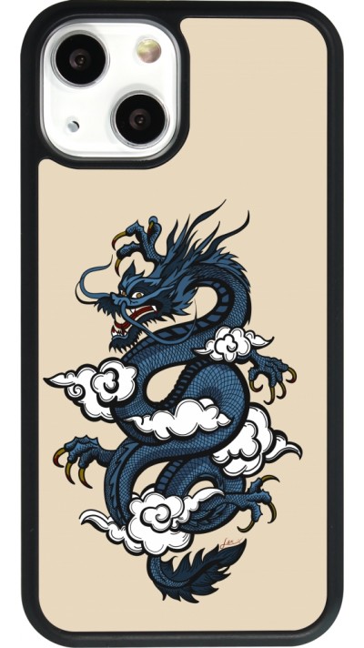 iPhone 13 mini Case Hülle - Silikon schwarz Blue Dragon Tattoo