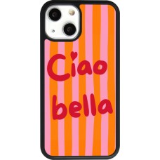 Coque iPhone 13 mini - Silicone rigide noir Bye Bella 2026