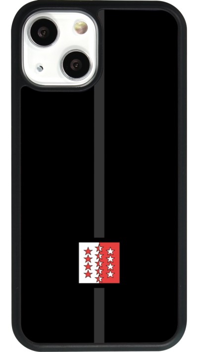 iPhone 13 mini Case Hülle - Silikon schwarz Kanton VS schwarz