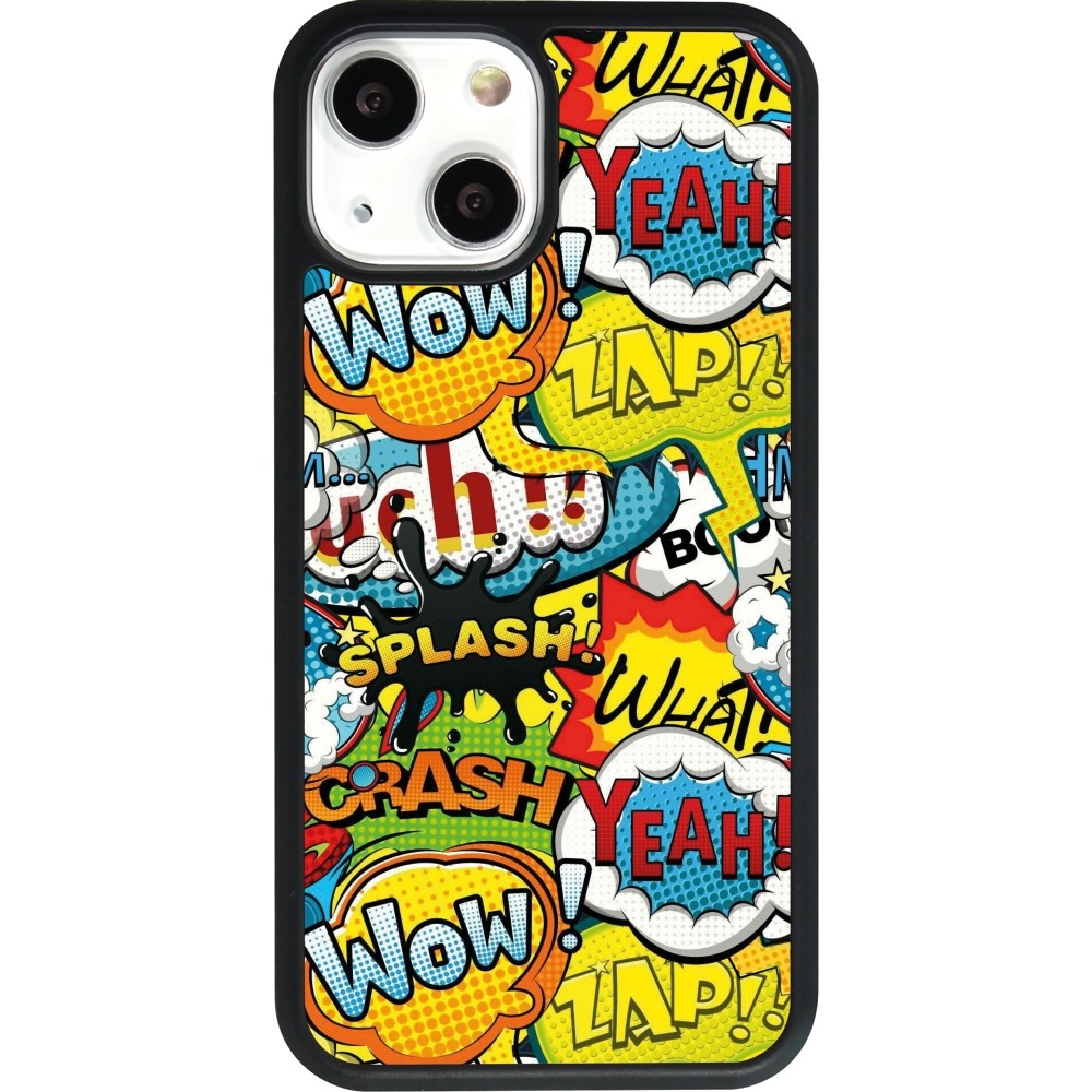 iPhone 13 mini Case Hülle - Silikon schwarz Cartoons slogans
