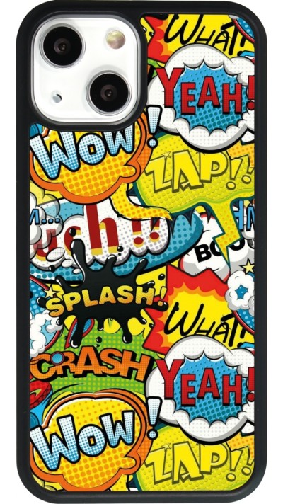 iPhone 13 mini Case Hülle - Silikon schwarz Cartoons slogans