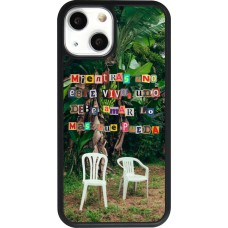 Coque iPhone 13 mini - Silicone rigide noir Chairs DTMF