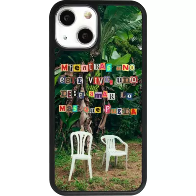 iPhone 13 mini Case Hülle - Silikon schwarz Chairs DTMF