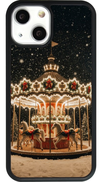 iPhone 13 mini Case Hülle - Silikon schwarz Christmas 25 Carousel