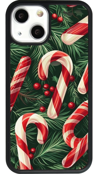 iPhone 13 mini Case Hülle - Silikon schwarz Christmas 25 Xmas Stick