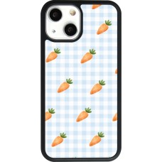 Coque iPhone 13 mini - Silicone rigide noir Easter 2026 Pattern carrots