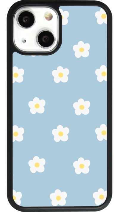 Coque iPhone 13 mini - Silicone rigide noir Easter 2024 daisy flower
