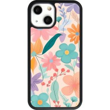 iPhone 13 mini Case Hülle - Silikon schwarz Easter 2024 spring flowers