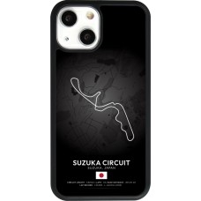 Coque iPhone 13 mini - Silicone rigide noir F1 Track 2025 Japan