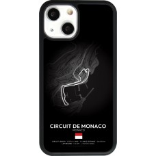 iPhone 13 mini Case Hülle - Silikon schwarz F1 Track 2025 Monaco
