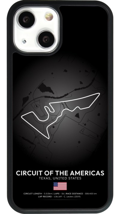 Coque iPhone 13 mini - Silicone rigide noir F1 Track 2025 United States