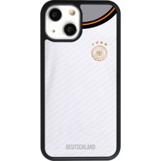 Coque iPhone 13 mini - Silicone rigide noir Maillot de football Allemagne 2022 personnalisable