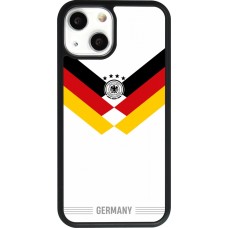Coque iPhone 13 mini - Silicone rigide noir Maillot de football Allemagne 2026 personnalisable