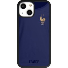 iPhone 13 mini Case Hülle - Silikon schwarz Frankreich 2022 personalisierbares Fussballtrikot