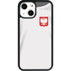 iPhone 13 mini Case Hülle - Silikon schwarz Polen 2022 personalisierbares Fussballtrikot