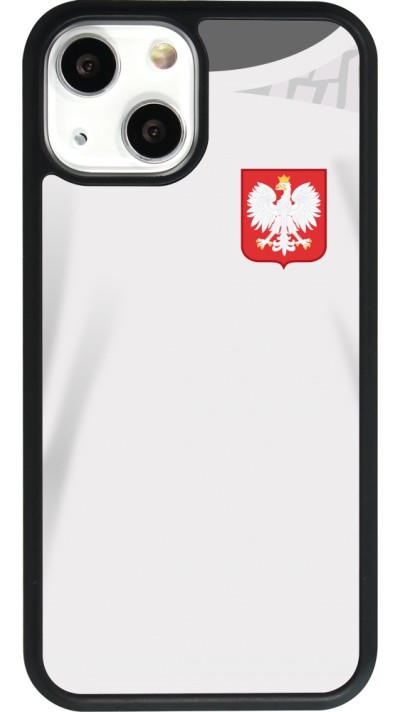 iPhone 13 mini Case Hülle - Silikon schwarz Polen 2022 personalisierbares Fussballtrikot