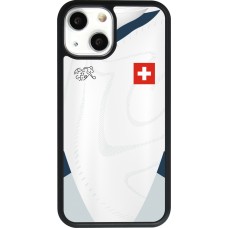 iPhone 13 mini Case Hülle - Silikon schwarz Schweiz Away personalisierbares Fussballtrikot