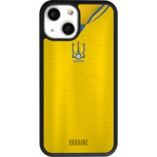 iPhone 13 mini Case Hülle - Silikon schwarz Fussballtrikot Ukraine