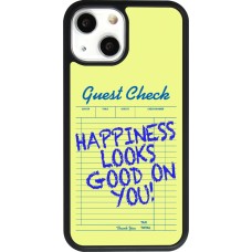 Coque iPhone 13 mini - Silicone rigide noir Guest check 2026