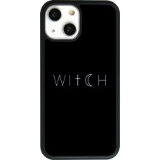 iPhone 13 mini Case Hülle - Silikon schwarz Halloween 22 witch word