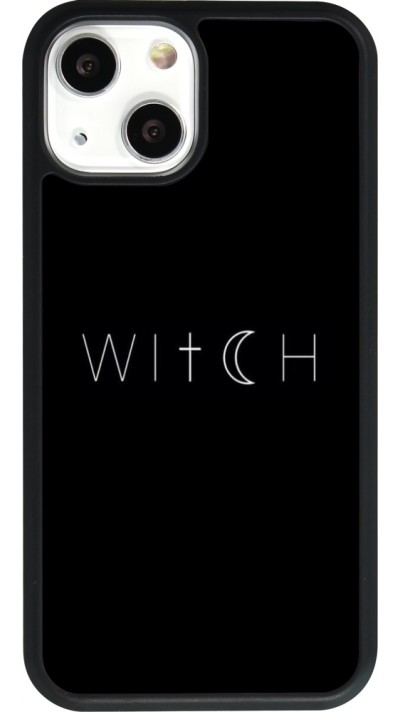 iPhone 13 mini Case Hülle - Silikon schwarz Halloween 22 witch word