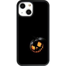 iPhone 13 mini Case Hülle - Silikon schwarz Halloween 2023 discreet pumpkin