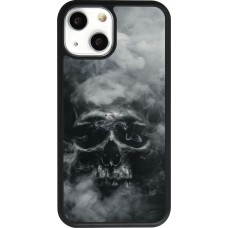 iPhone 13 mini Case Hülle - Silikon schwarz Halloween 2024 smoky skull