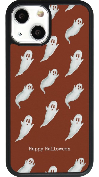 iPhone 13 mini Case Hülle - Silikon schwarz Halloween 2025 Pattern of ghosts