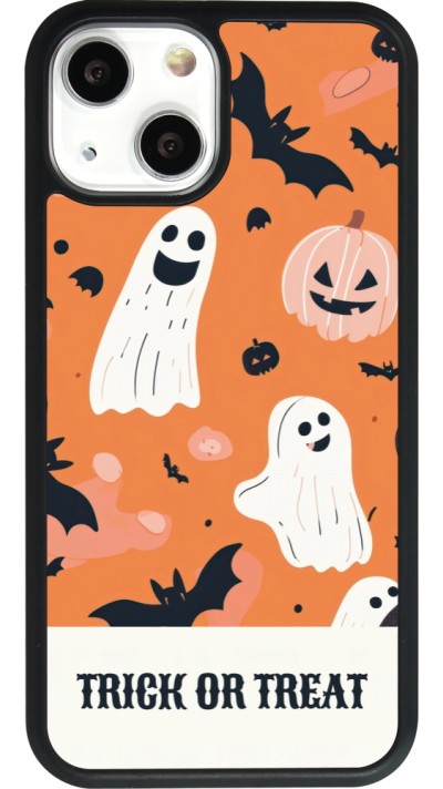 iPhone 13 mini Case Hülle - Silikon schwarz Halloween 2025 Trick treat