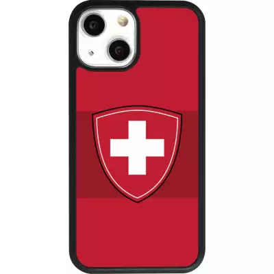 iPhone 13 mini Case Hülle - Silikon schwarz Hockey World Championship Ecusson Suisse