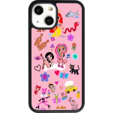 Coque iPhone 13 mini - Silicone rigide noir Karol G La Bichota Manana Sera Bonito