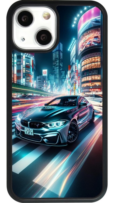 iPhone 13 mini Case Hülle - Silikon schwarz BMW M4 Tokio Nacht