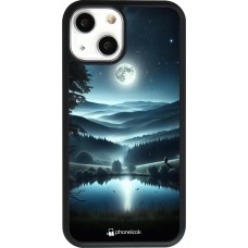 iPhone 13 mini Case Hülle - Silikon schwarz Ansicht des Nachthimmels